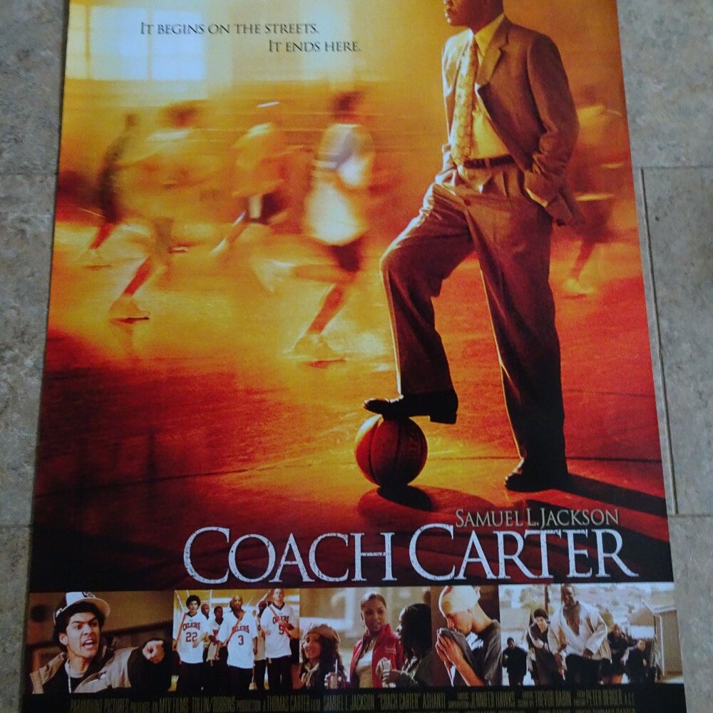 COACH CARTER - MOVIE POSTER WITH SAMUEL L. JACKSON AS COACH KEN CARTER